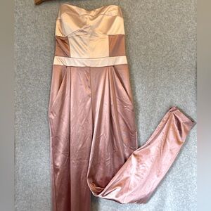 Satin Pink Jumpsuit